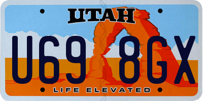 UT license plate U698GX