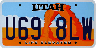 UT license plate U698LW