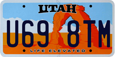 UT license plate U698TM