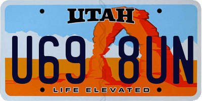 UT license plate U698UN