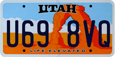 UT license plate U698VQ