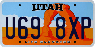 UT license plate U698XP