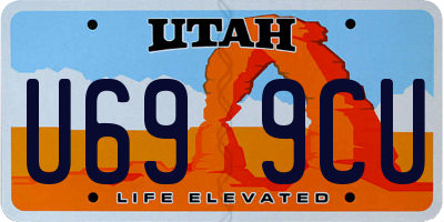 UT license plate U699CU