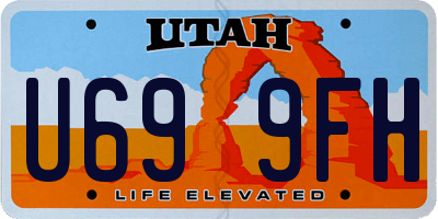 UT license plate U699FH