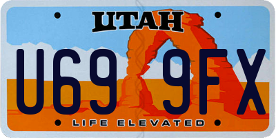 UT license plate U699FX