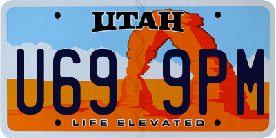 UT license plate U699PM