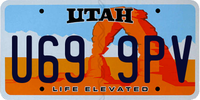 UT license plate U699PV