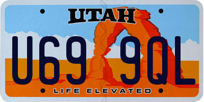 UT license plate U699QL