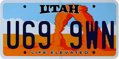 UT license plate U699WN