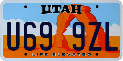 UT license plate U699ZL
