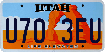 UT license plate U703EU