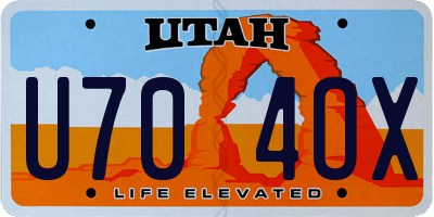 UT license plate U704OX