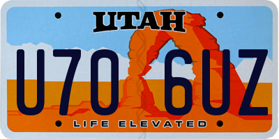UT license plate U706UZ