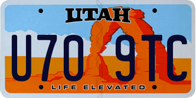 UT license plate U709TC