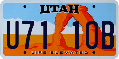 UT license plate U711OB