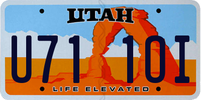 UT license plate U711OI