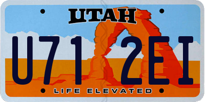 UT license plate U712EI