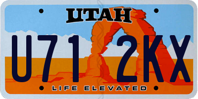 UT license plate U712KX
