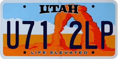 UT license plate U712LP