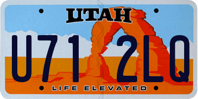 UT license plate U712LQ