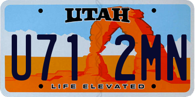 UT license plate U712MN