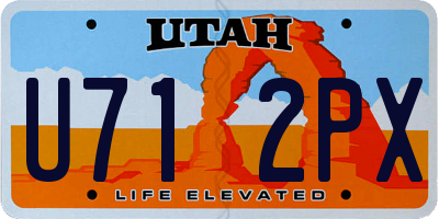 UT license plate U712PX