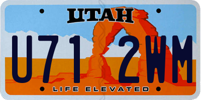 UT license plate U712WM
