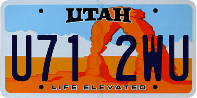 UT license plate U712WU