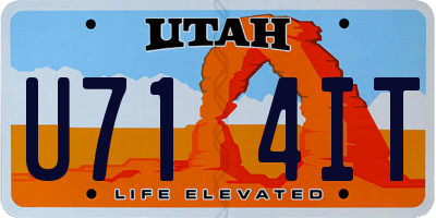 UT license plate U714IT