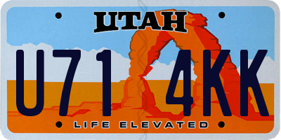UT license plate U714KK