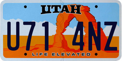 UT license plate U714NZ