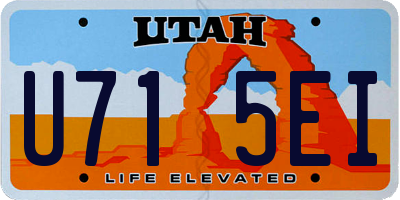 UT license plate U715EI