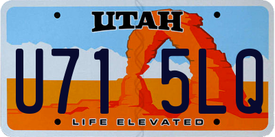 UT license plate U715LQ