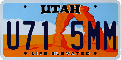 UT license plate U715MM