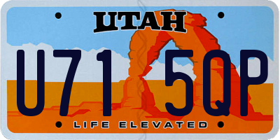 UT license plate U715QP