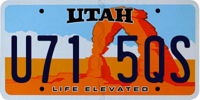 UT license plate U715QS
