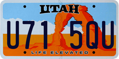 UT license plate U715QU