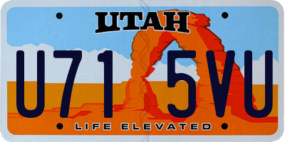 UT license plate U715VU