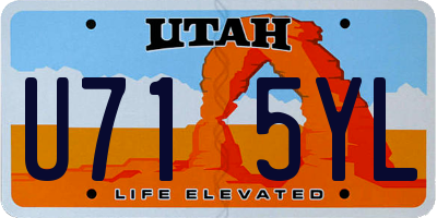 UT license plate U715YL