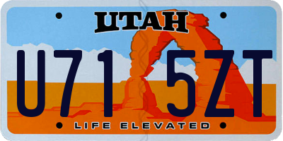 UT license plate U715ZT