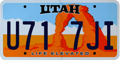 UT license plate U717JI