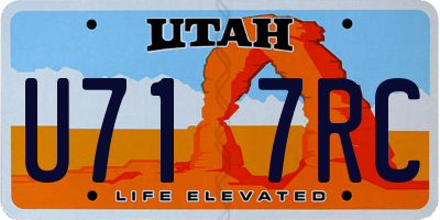 UT license plate U717RC