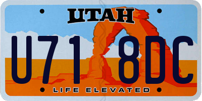 UT license plate U718DC