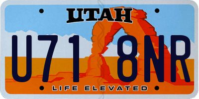 UT license plate U718NR