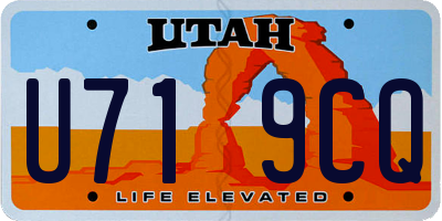 UT license plate U719CQ