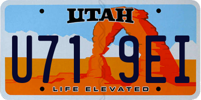 UT license plate U719EI
