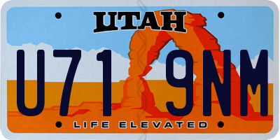 UT license plate U719NM
