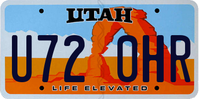 UT license plate U720HR
