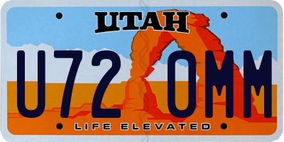 UT license plate U720MM