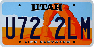 UT license plate U722LM